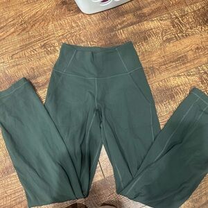 Lululemon Athletica Green Align Wide Leg Pants - short inseam